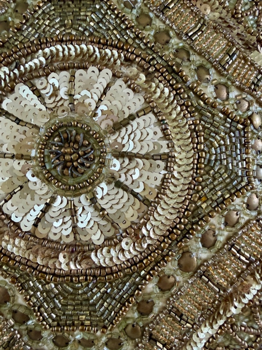 Pier 1 Gold and Brown Beaded Accent Pillows - Pair - Picture 3 of 10